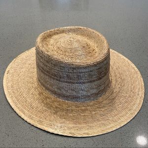 Lack of Color Pamela Boater Straw Hat: Like New!